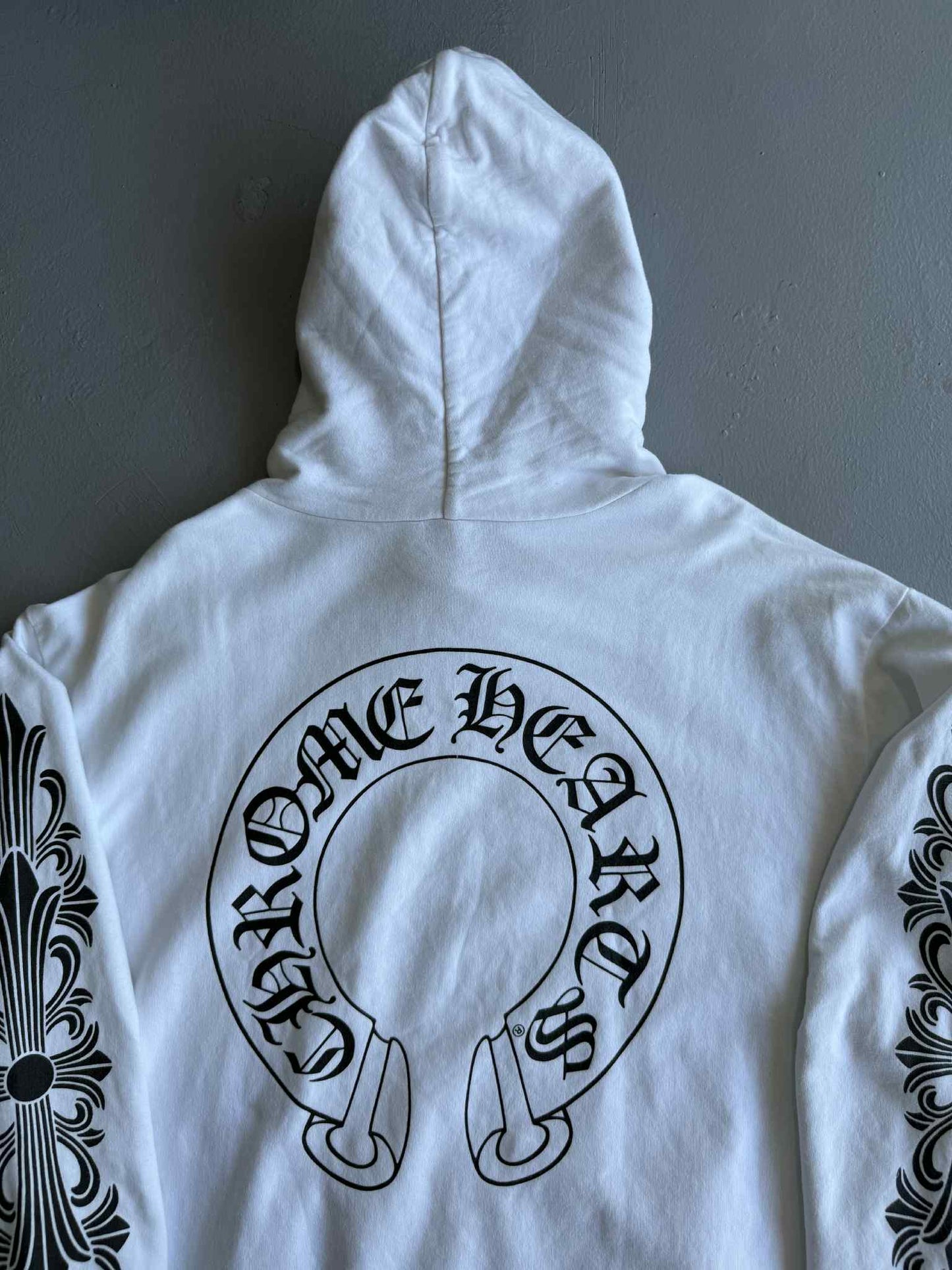 Chrome Hearts Floral Horseshoe Logo Pullover Hoodie