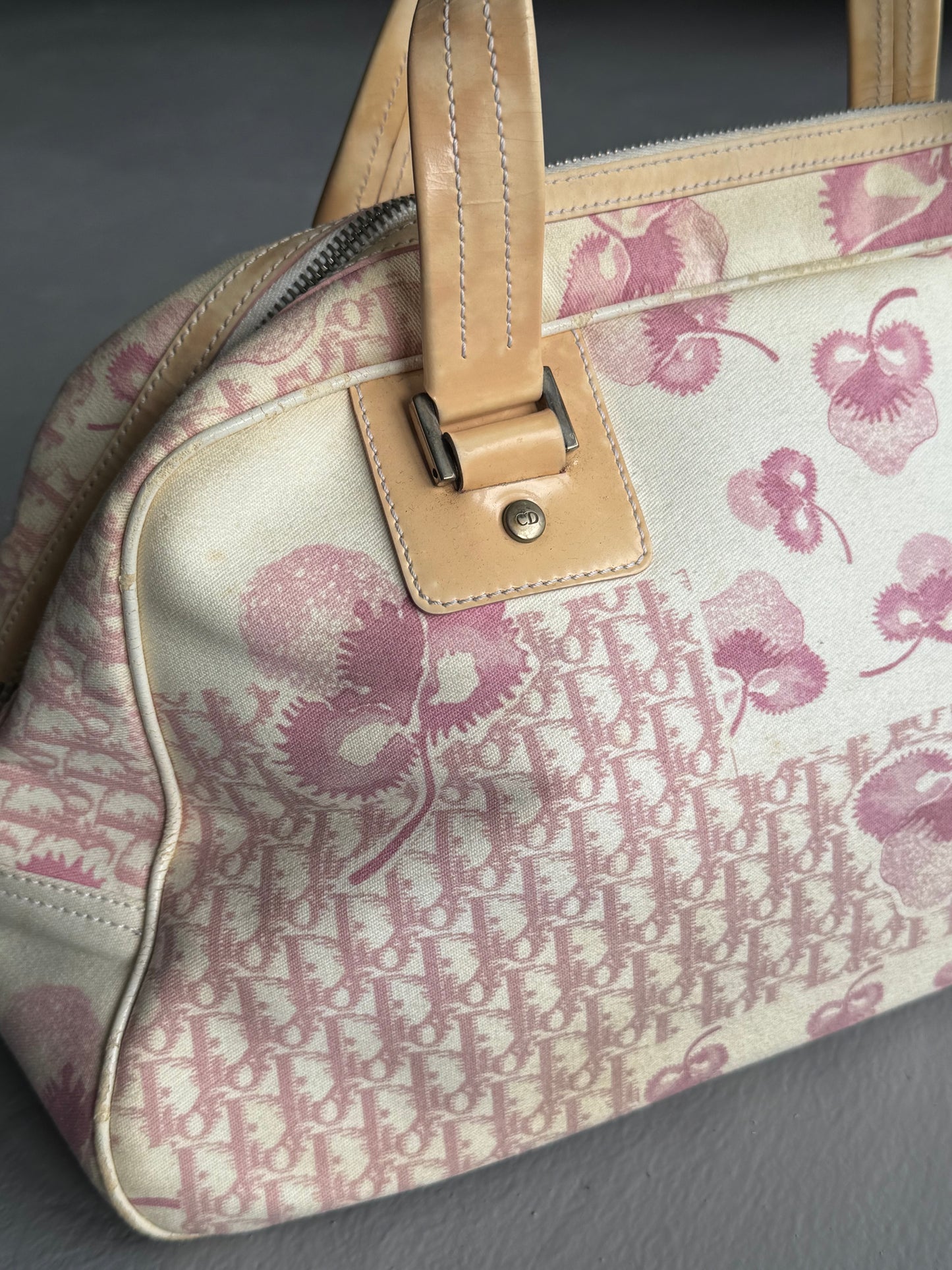Vintage Dior Oblique Cherry Handbag