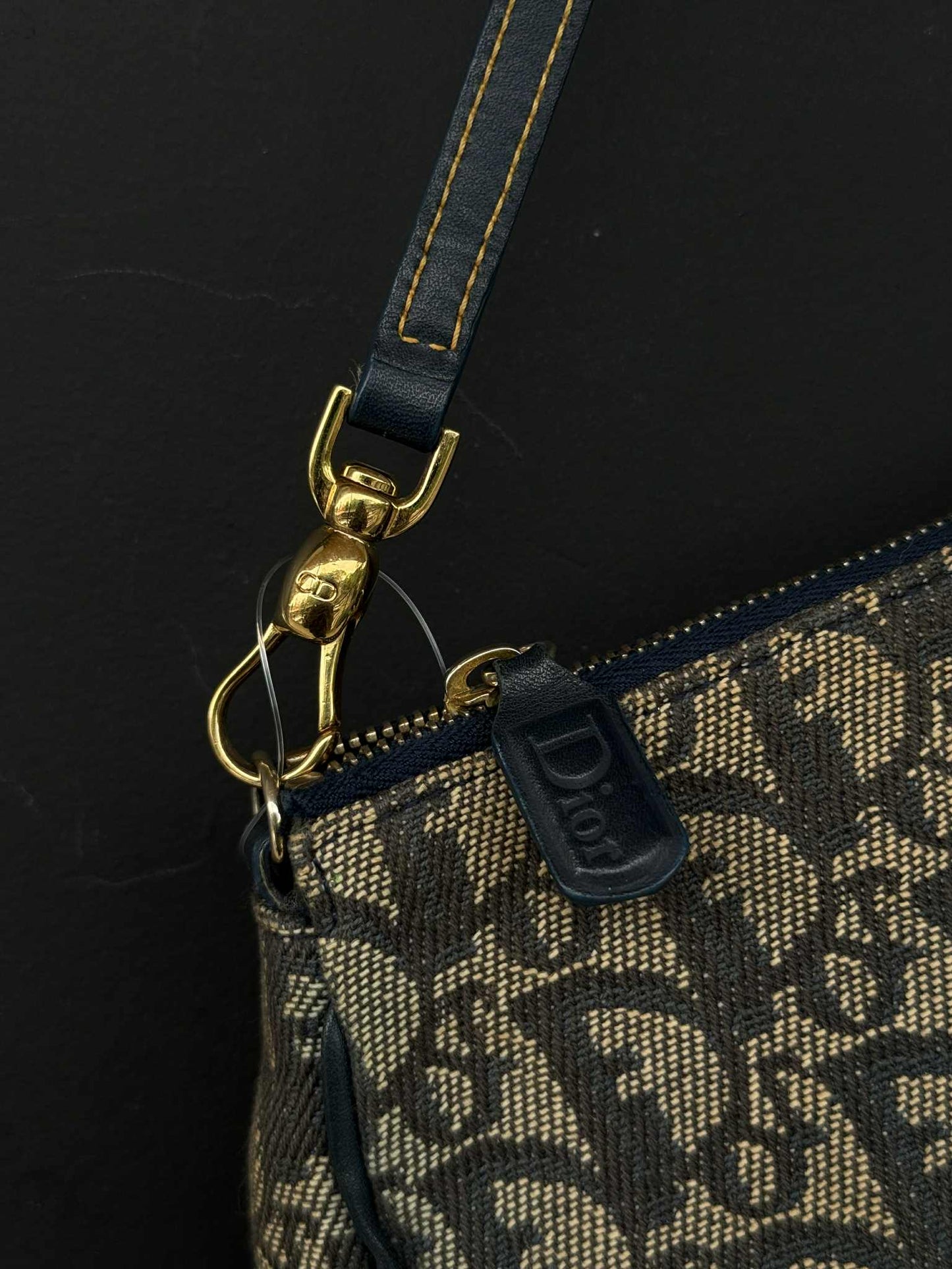 Vintage Dior Oblique Canvas Saddle bag