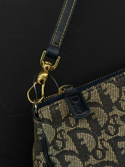 Vintage Dior Oblique Canvas Saddle bag