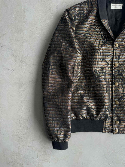 Saint Laurent Metallic Bomber Jacket