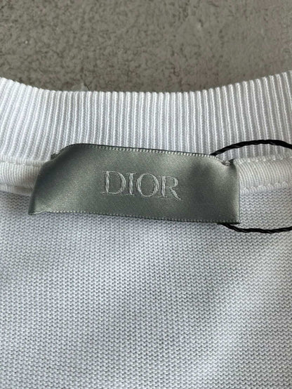 Dior Flower Chest Logo Tee