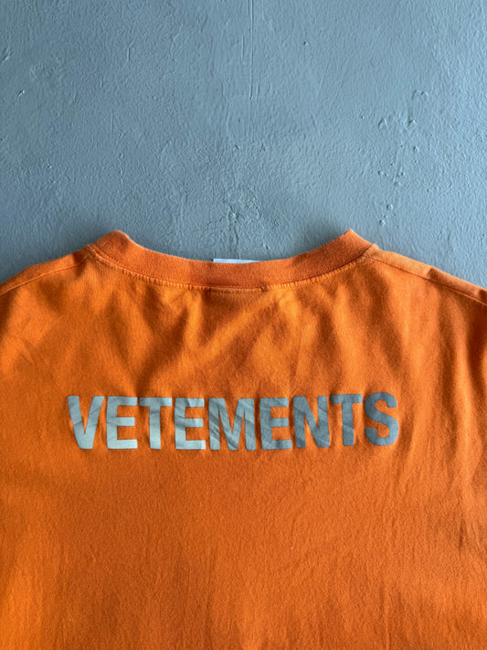 Vetements ‘Staff’ 3M Reflective Tee