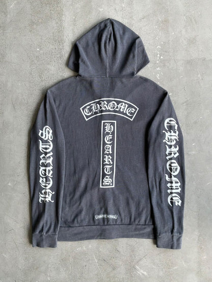 2000s Chrome Hearts T Bar Zip Hoodie