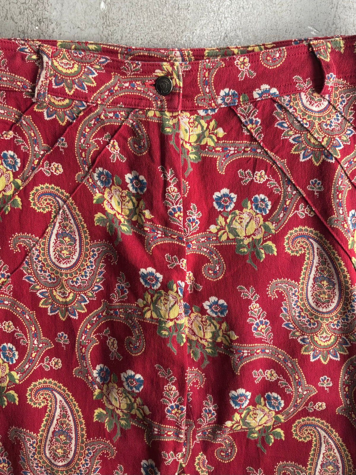 Dior Galliano Era Paisley Flared Pants