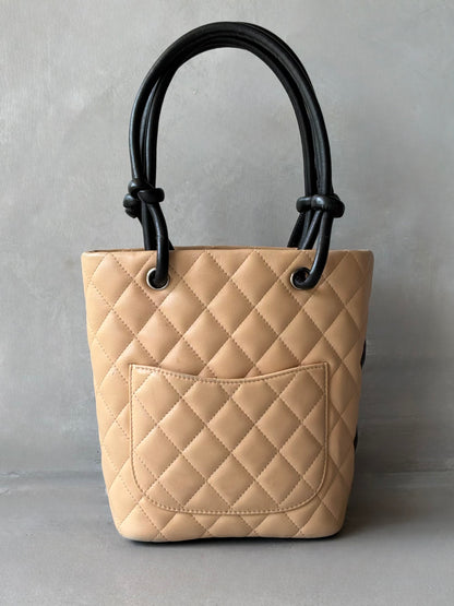 Chanel Cambon Ligne Beige Small Tote Bag