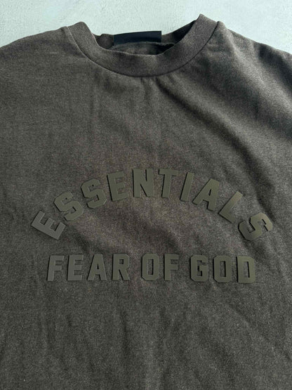 Essentials Fear Of God Oversized Brown Shirt