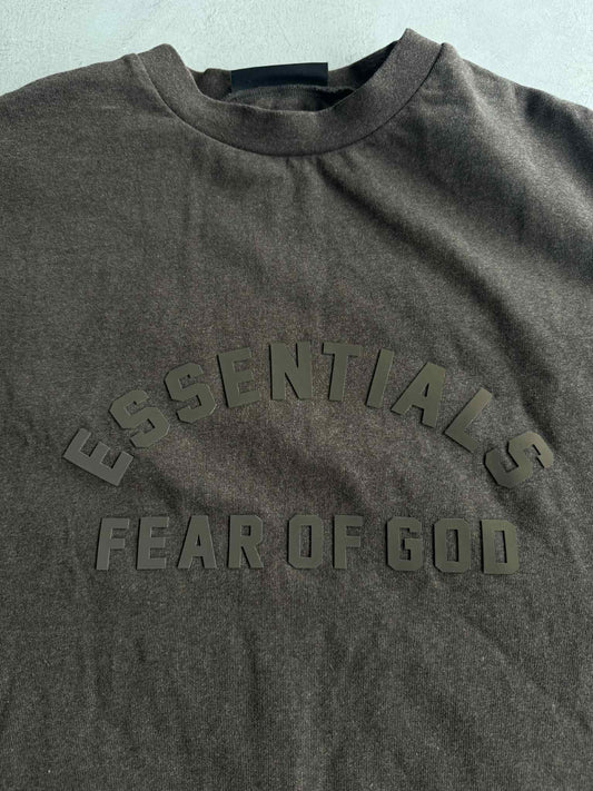 Essentials Fear Of God Oversized Brown Shirt
