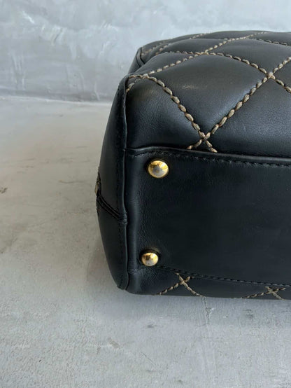 2002 Chanel Quilted Lambskin Boston Bag