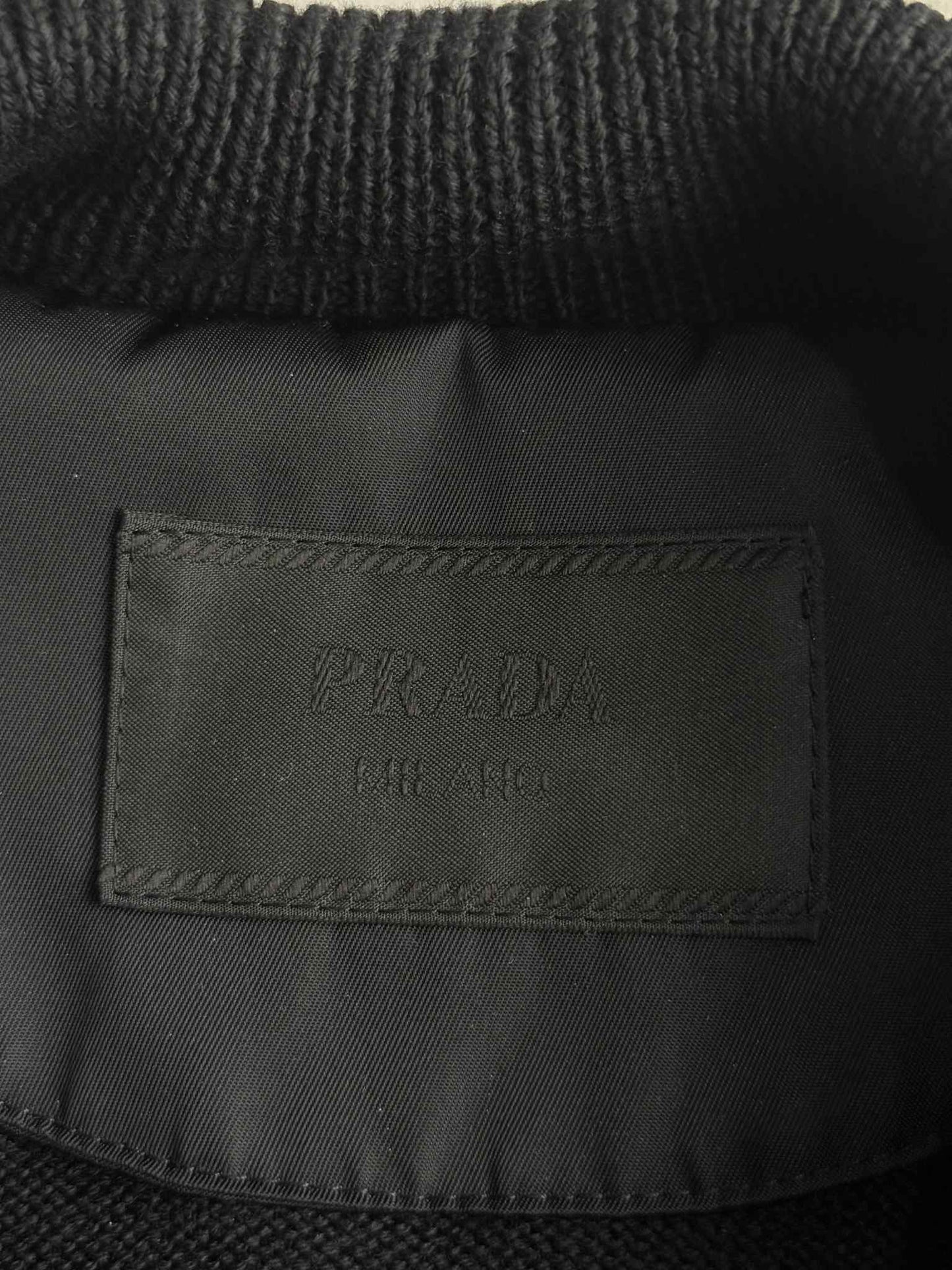 Prada triangle Logo Black Jacket