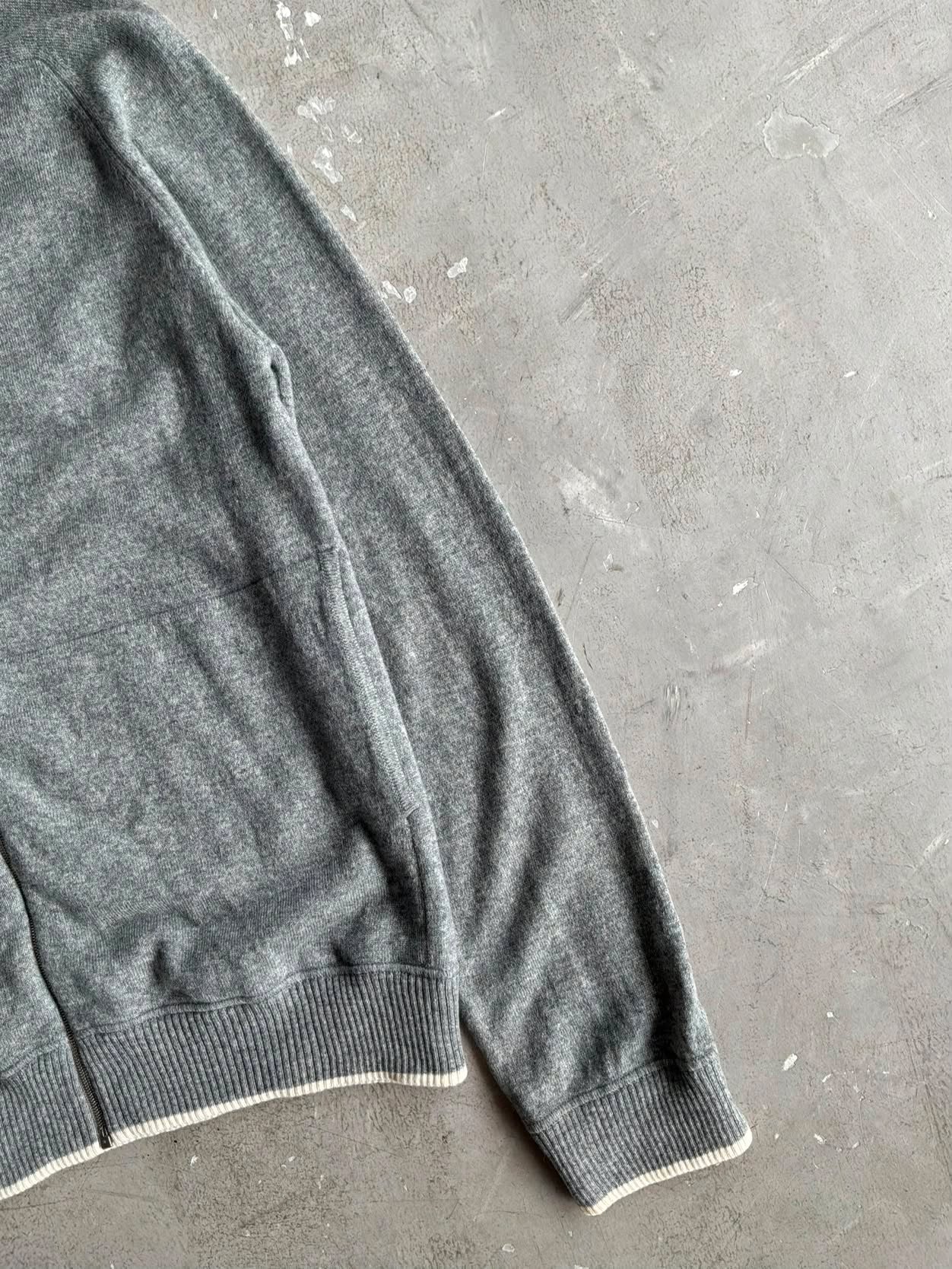 Chanel Embroidered CC Cashmere Bomber Jacket