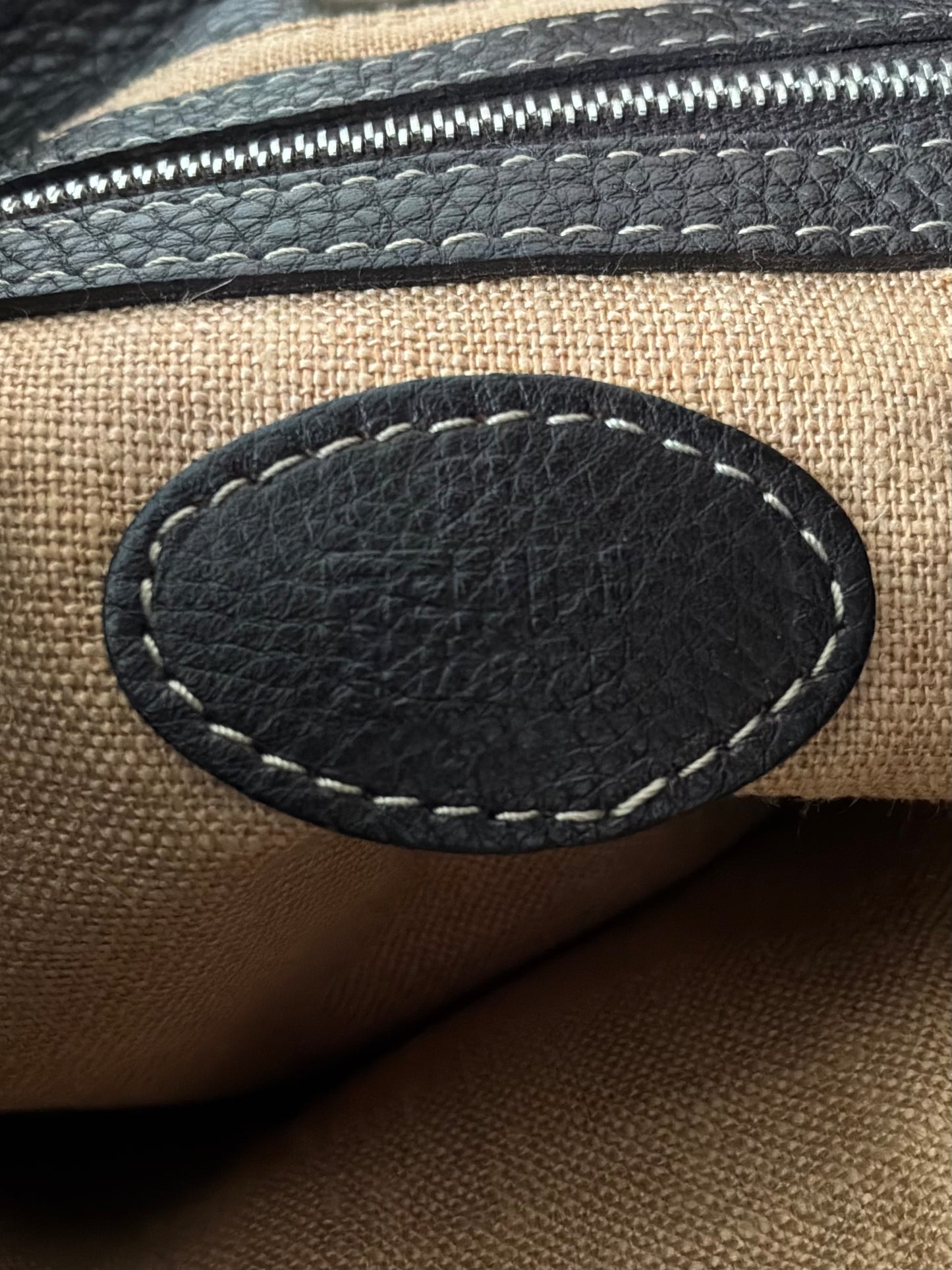 Fendi Selleria Brown Leather Hobo Bag