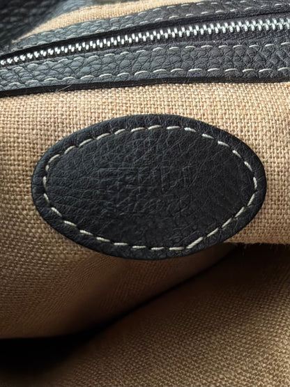 Fendi Selleria Brown Leather Hobo Bag