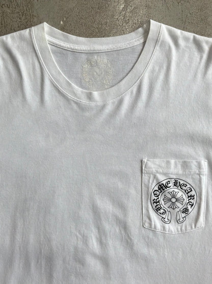Chrome Hearts Horseshoe Logo White Tee
