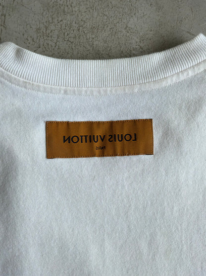 Louis Vuitton Virgil Abloh Graffiti Floral Tee
