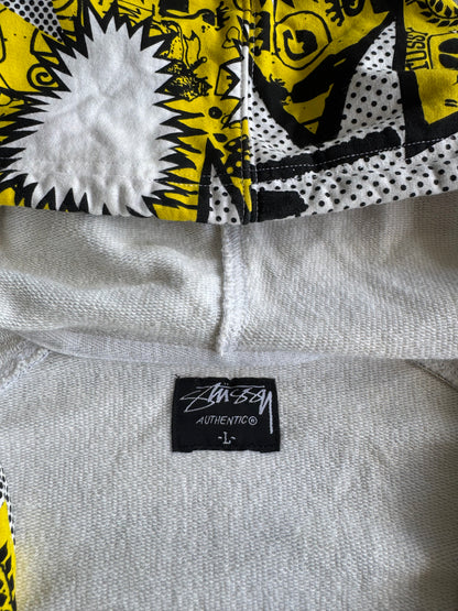 00’s Stussy Full Print Zip Hoodie