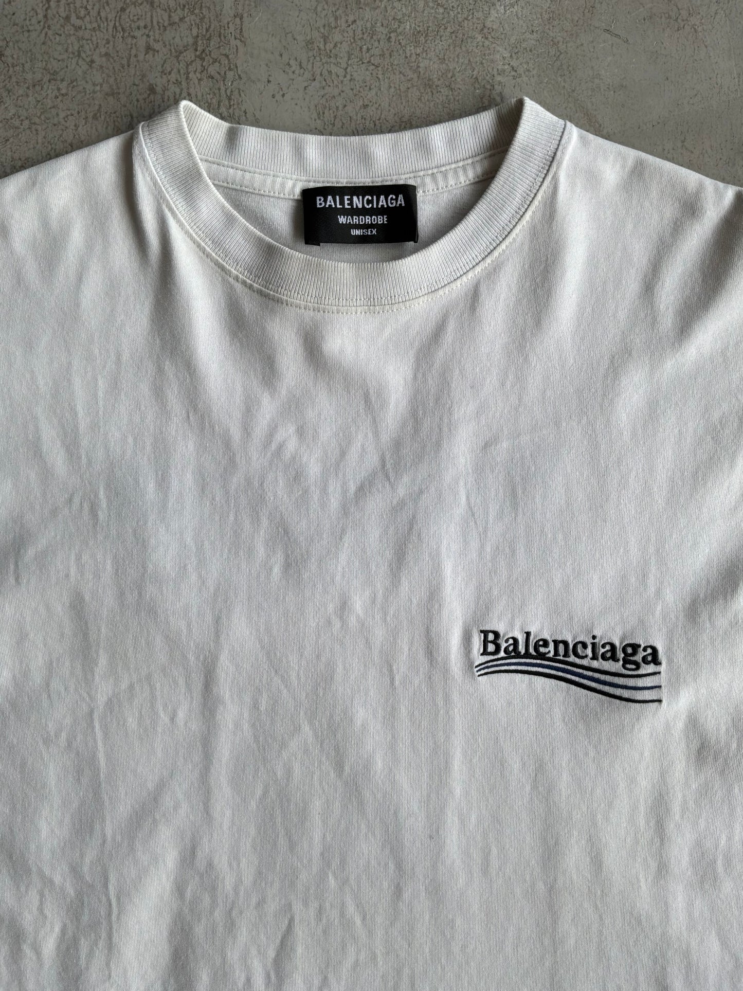 Balenciaga Political Campaign Embroidered Tee