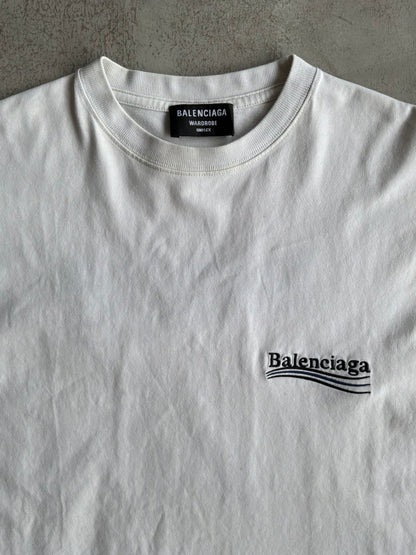 Balenciaga Political Campaign Embroidered Tee
