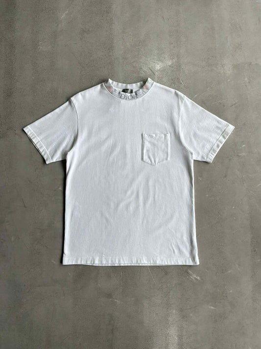 Dior Neck Script Pocket Tee