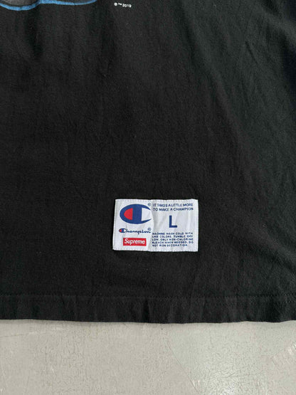 Supreme Champion Black Short Sleeve Top