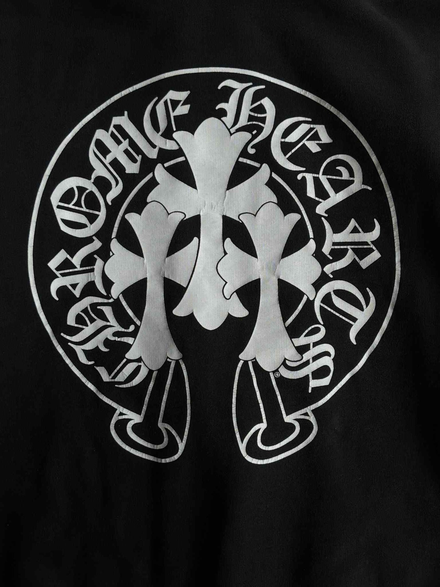 Chrome Hearts Cemetery Horseshoe Thermal Zip Hoodie