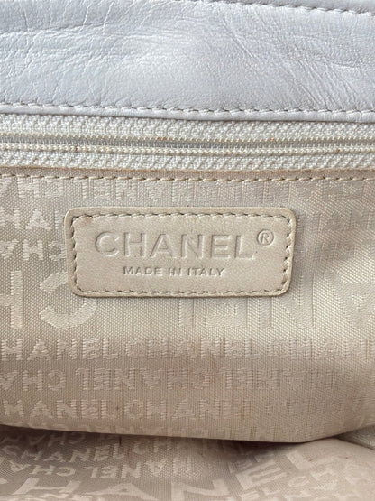 Chanel Choco Bar Quilted White Flap