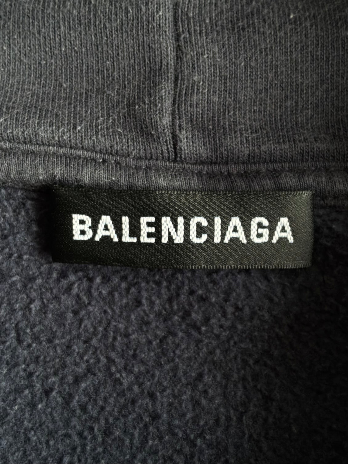 Balenciaga Political Campaign Navy Hoodie