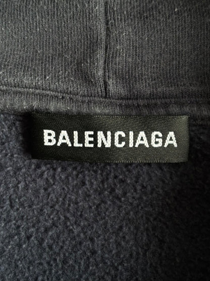 Balenciaga Political Campaign Navy Hoodie