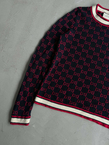 Gucci All Over Logo Pullover Crewneck