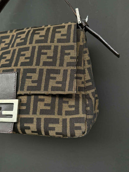 Fendi Mamma Baguette Zucca Handbag