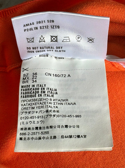 Prada Chest Logo Orange Tee