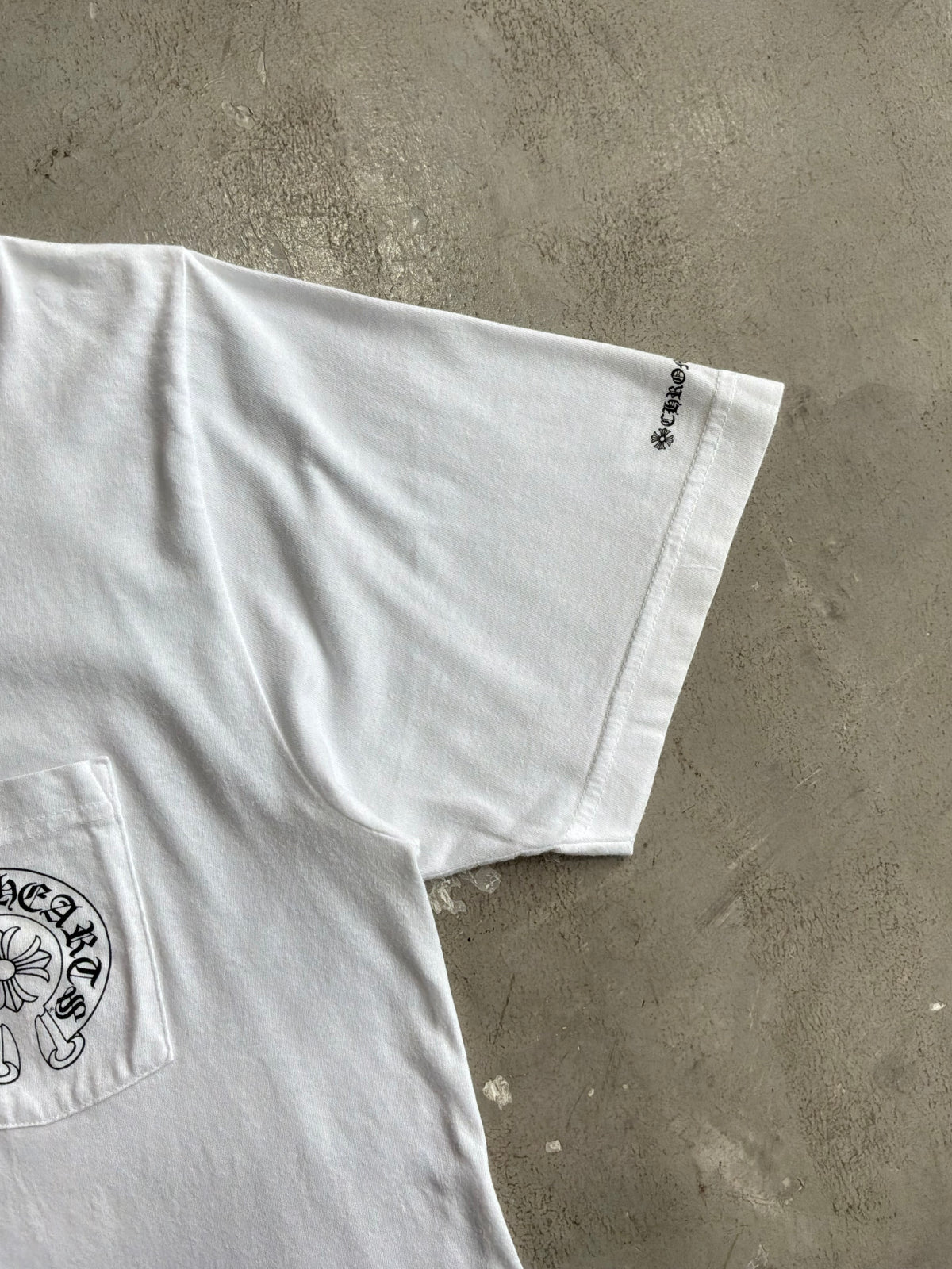 Chrome Hearts Horseshoe Logo White Tee