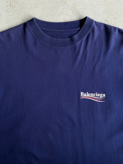 Balenciaga Political Campaign Purple Tee
