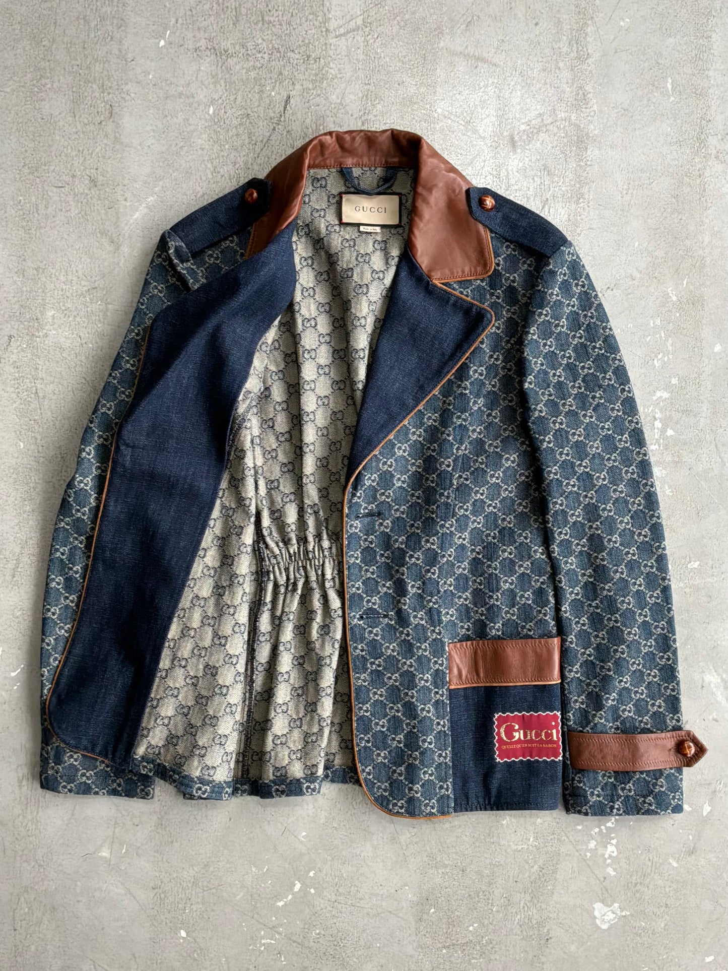 Gucci Denim Monogram Coat
