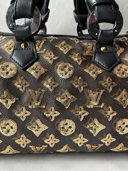 Louis Vuitton Gold Sequins Speedy 28 Bag