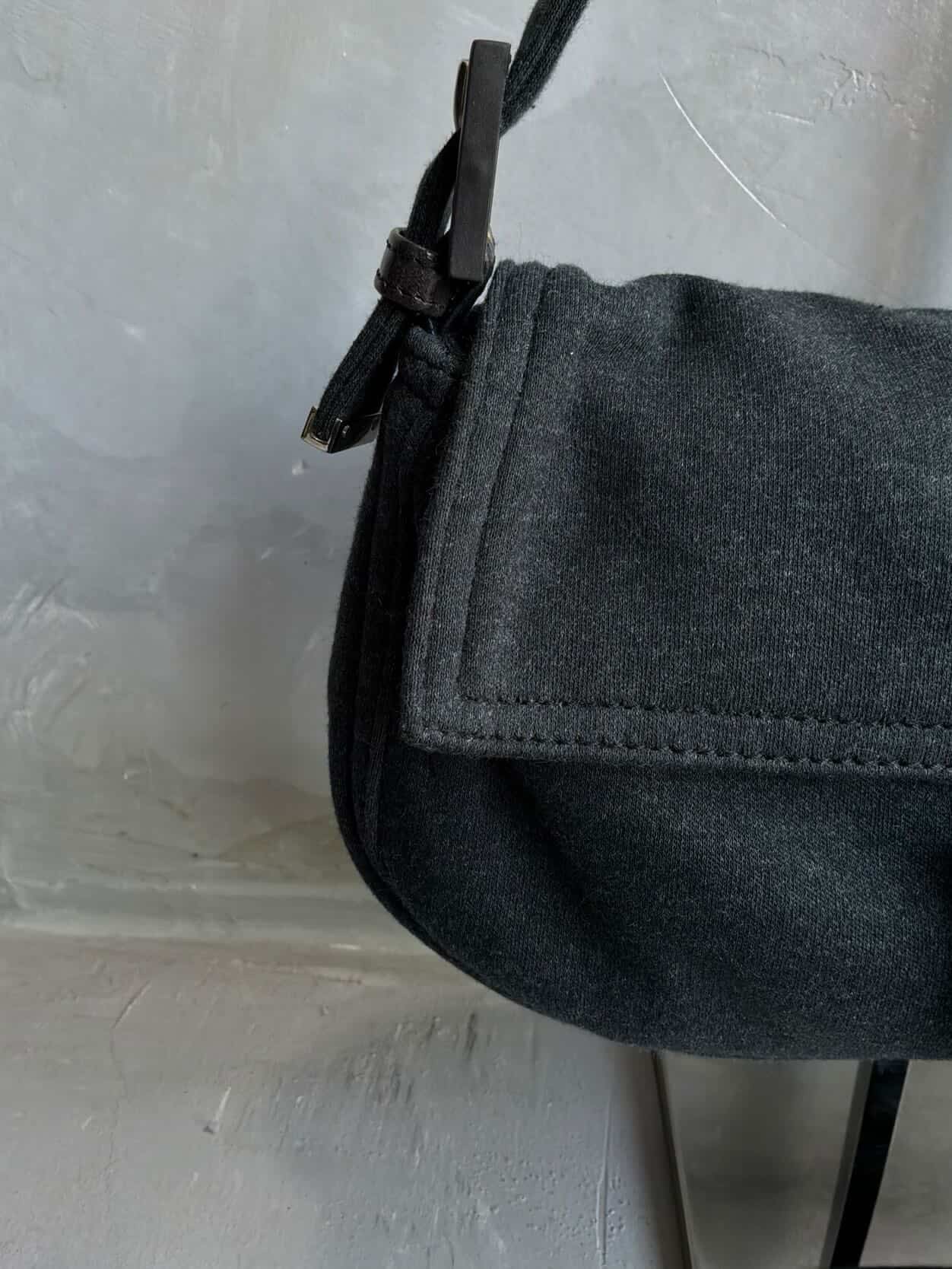2000s Fendi Wool Baguette Bag