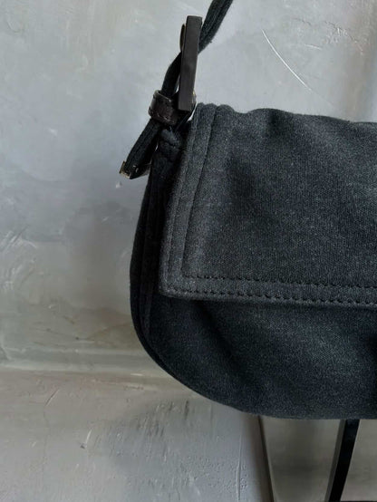 2000s Fendi Wool Baguette Bag