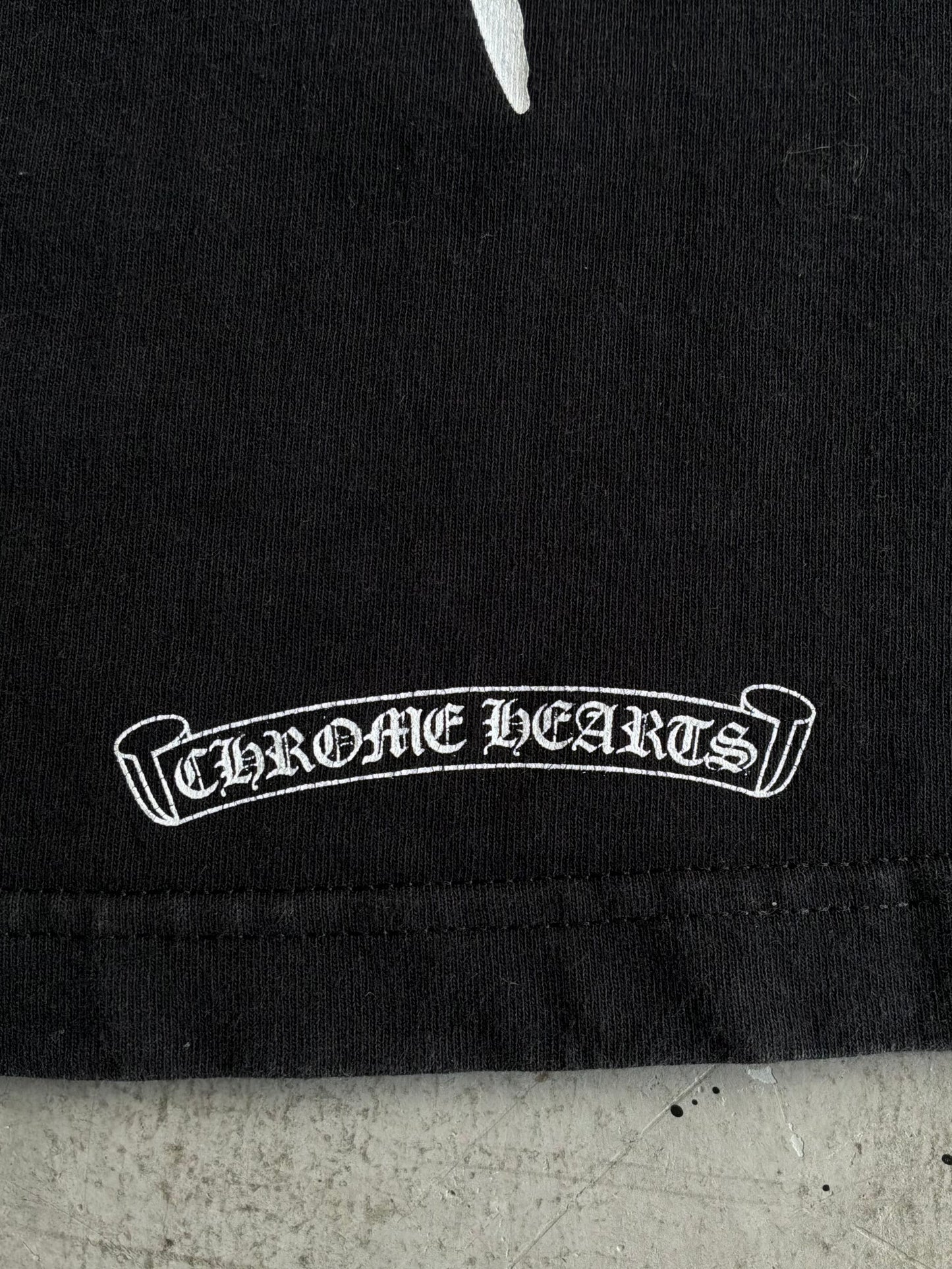 2000s Chrome Hearts Cemetery Sword Black Tee