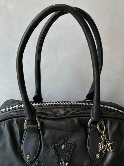 90’s Chrome Hearts Cross Embellished Bowler Bag