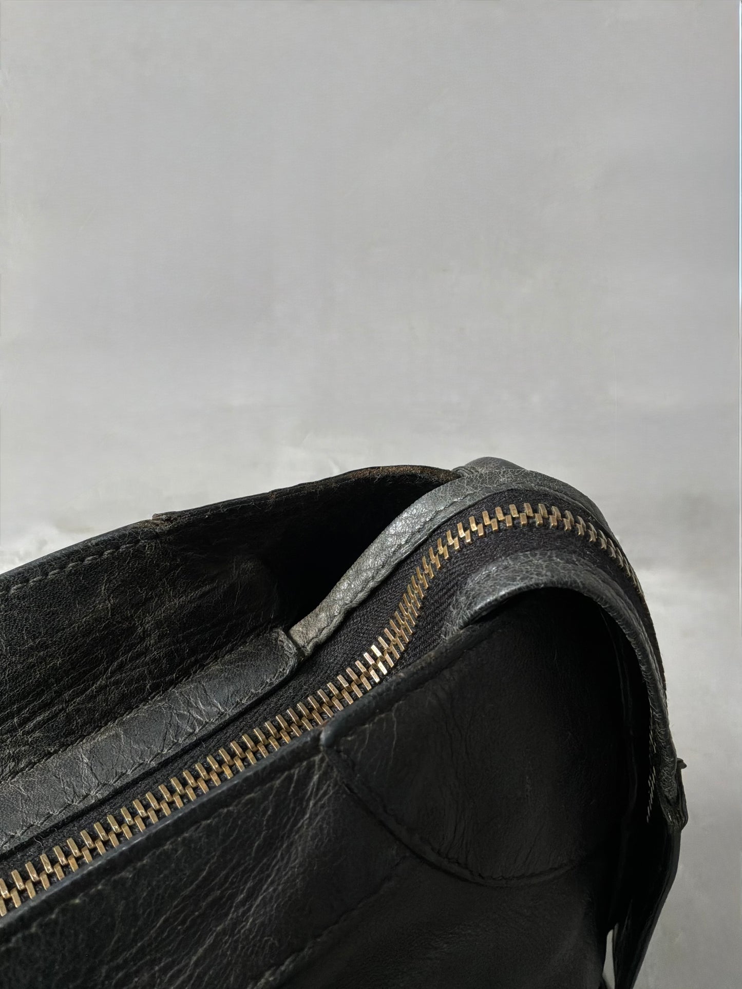 Balenciaga Classic City Black on Brass Lambskin Bag