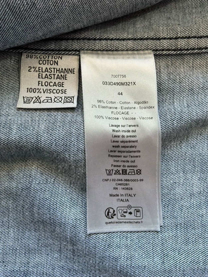 Dior Oblique Suede Denim Overshirt