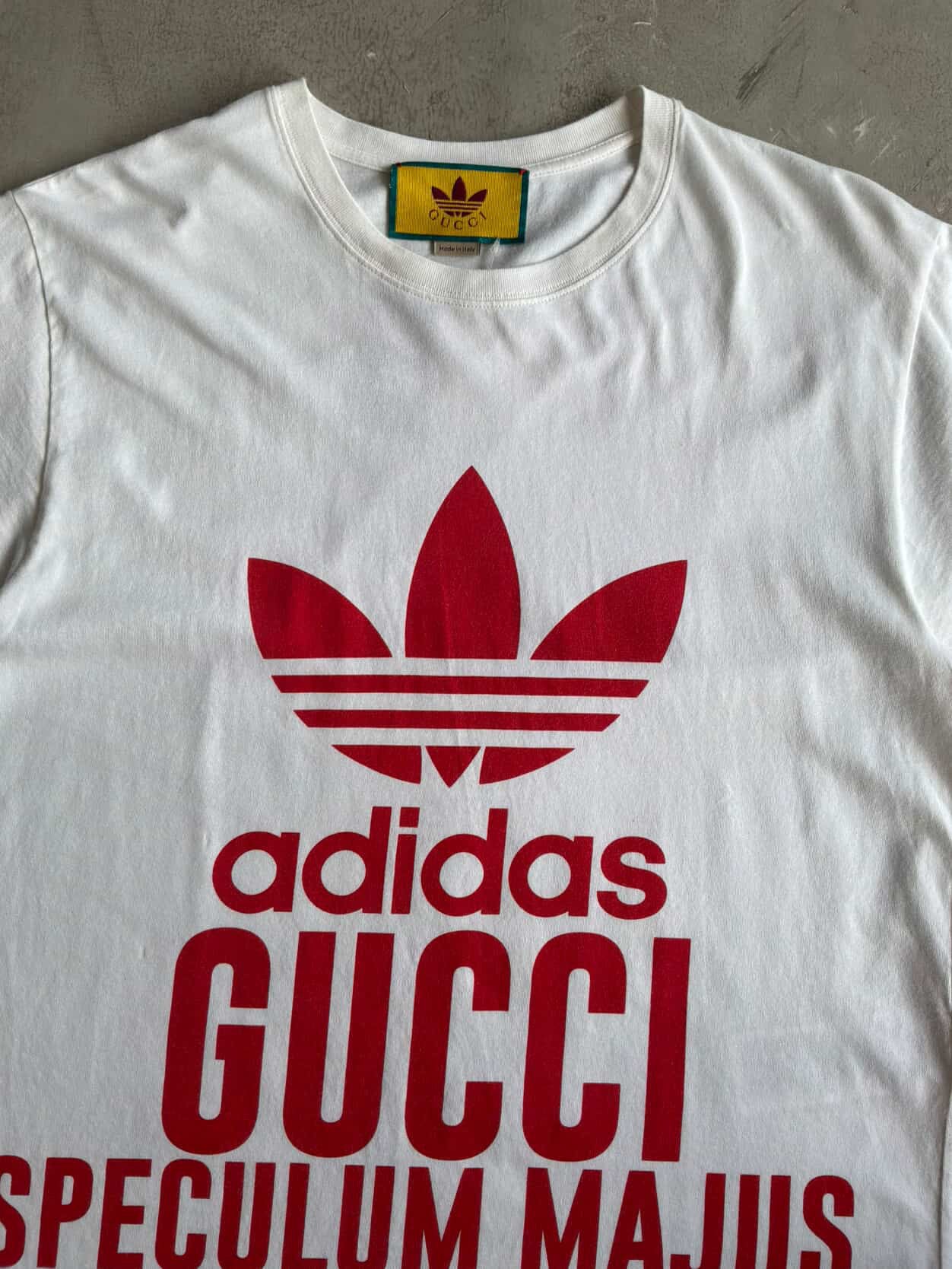 Gucci X Adidas Trefoil White tee