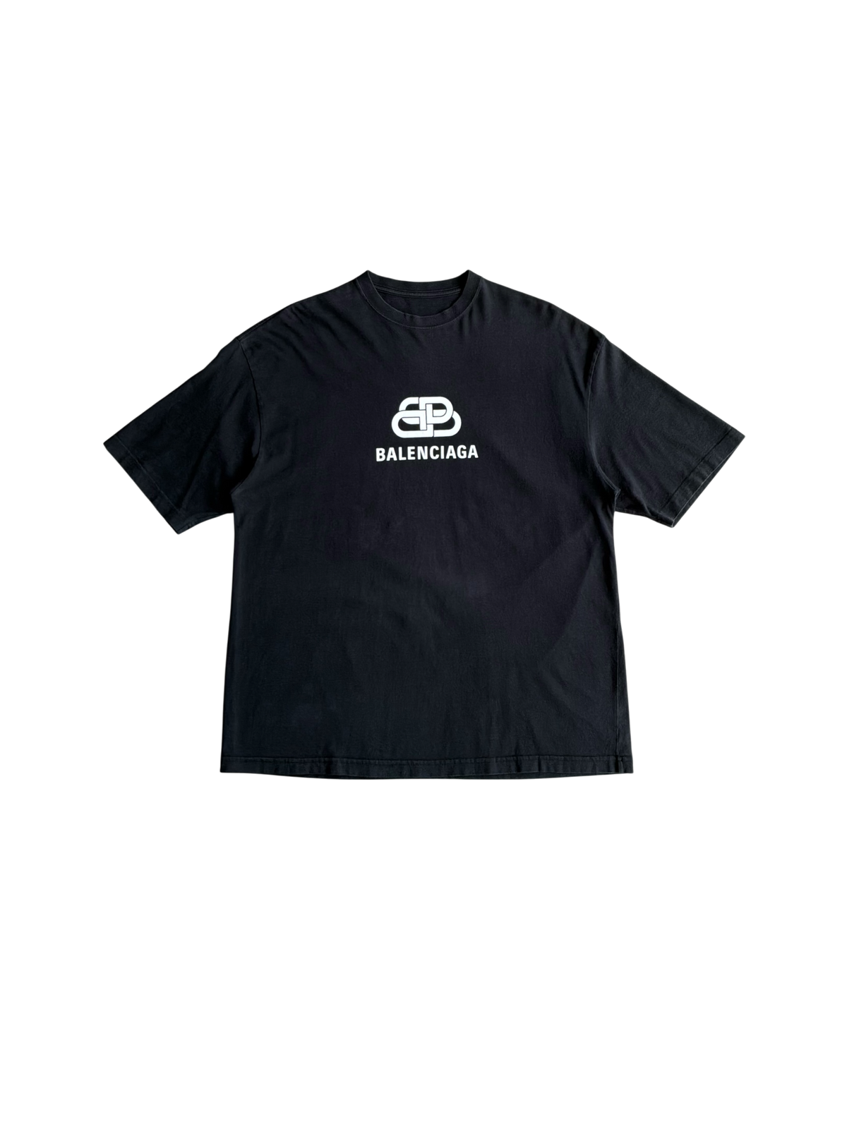 Balenciaga Interlock Logo Black Tee