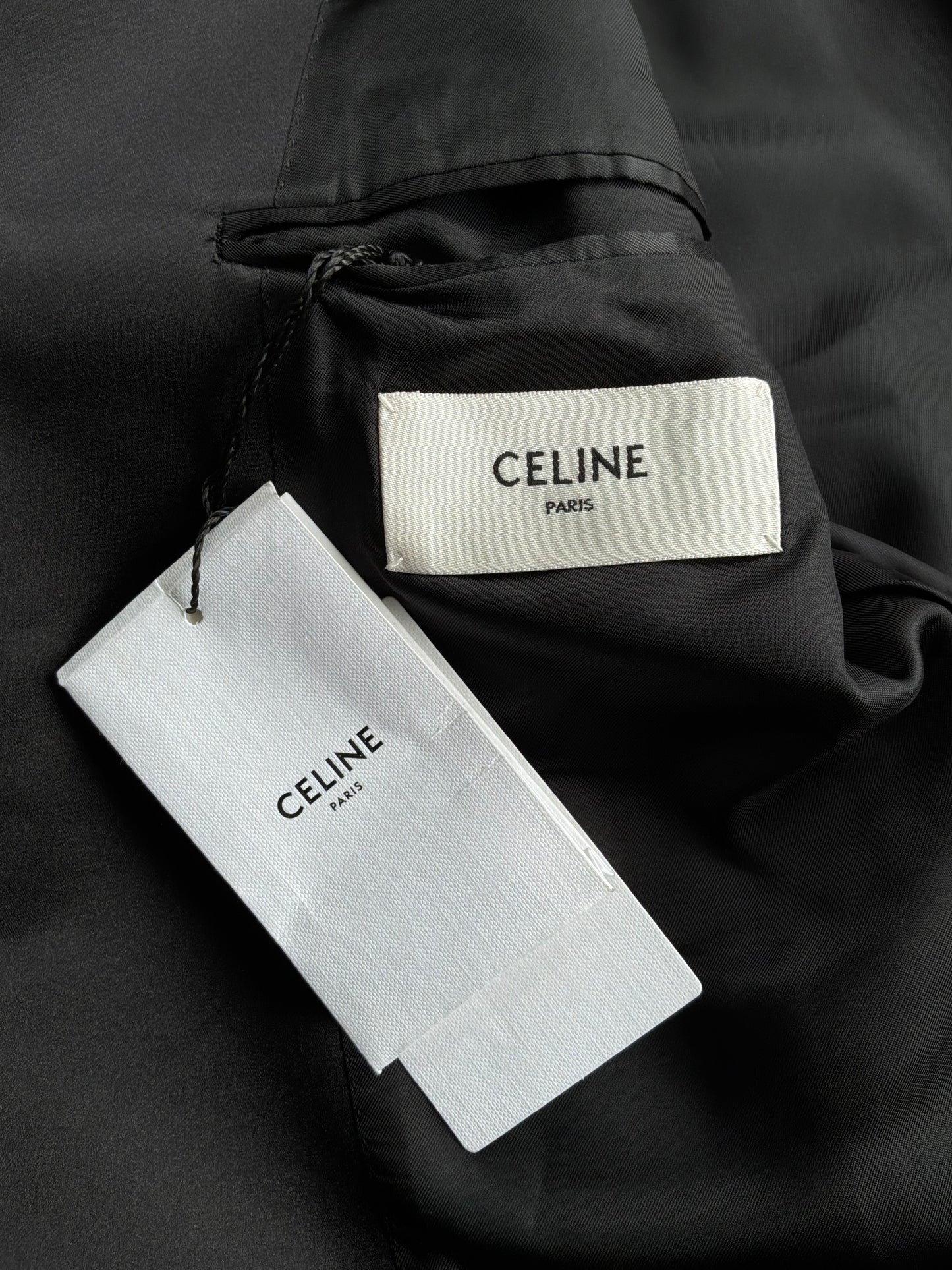 Celine Hedi Slimane Satin Blazer