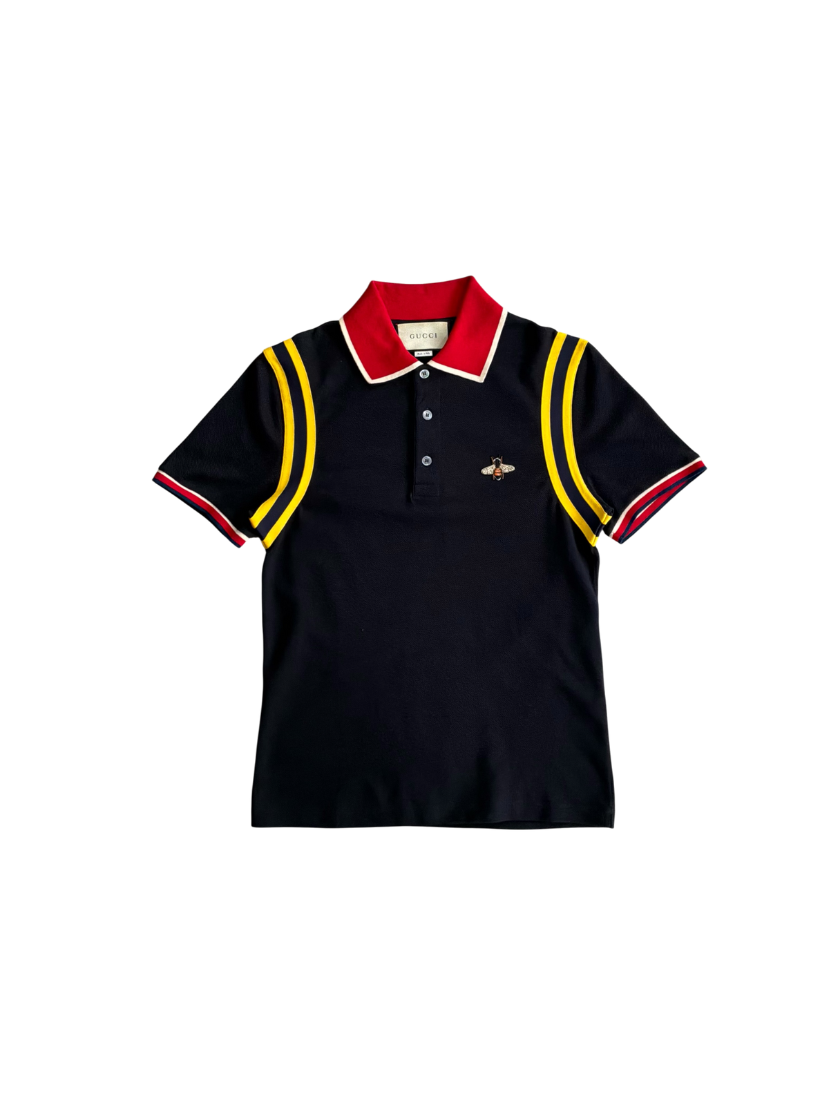 Gucci Bee Logo Black Polo Shirt