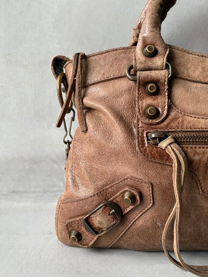 Balenciaga Le First Lambskin Brown Bag