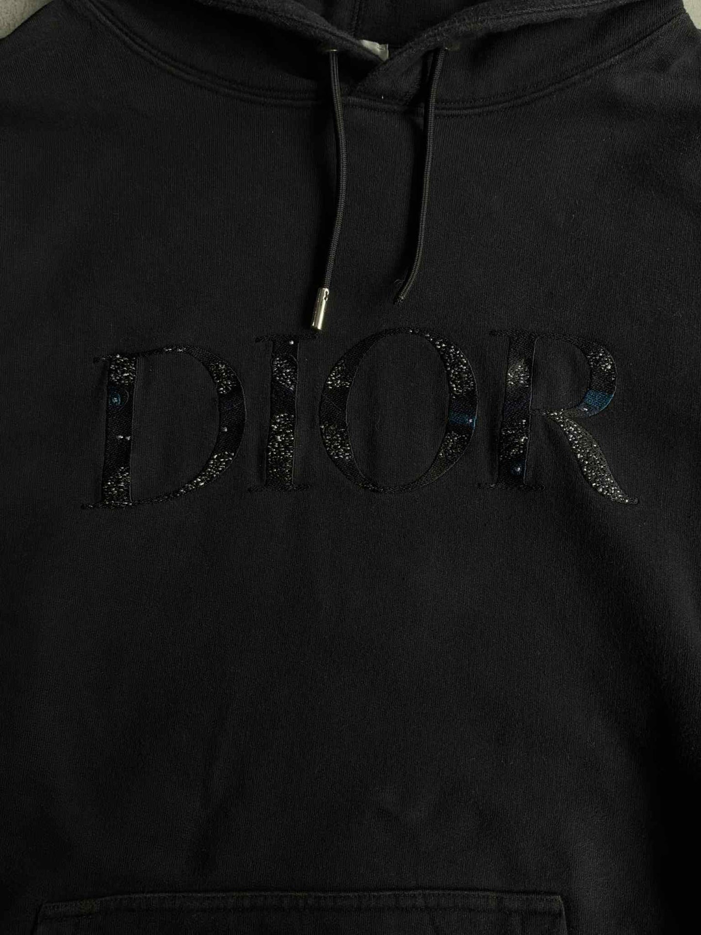Dior Embroidered Script Pullover Hoodie