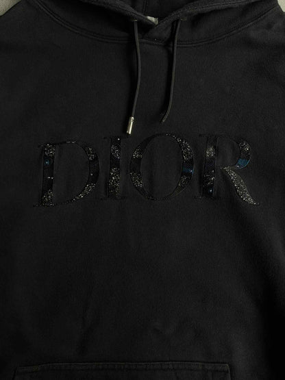 Dior Embroidered Script Pullover Hoodie