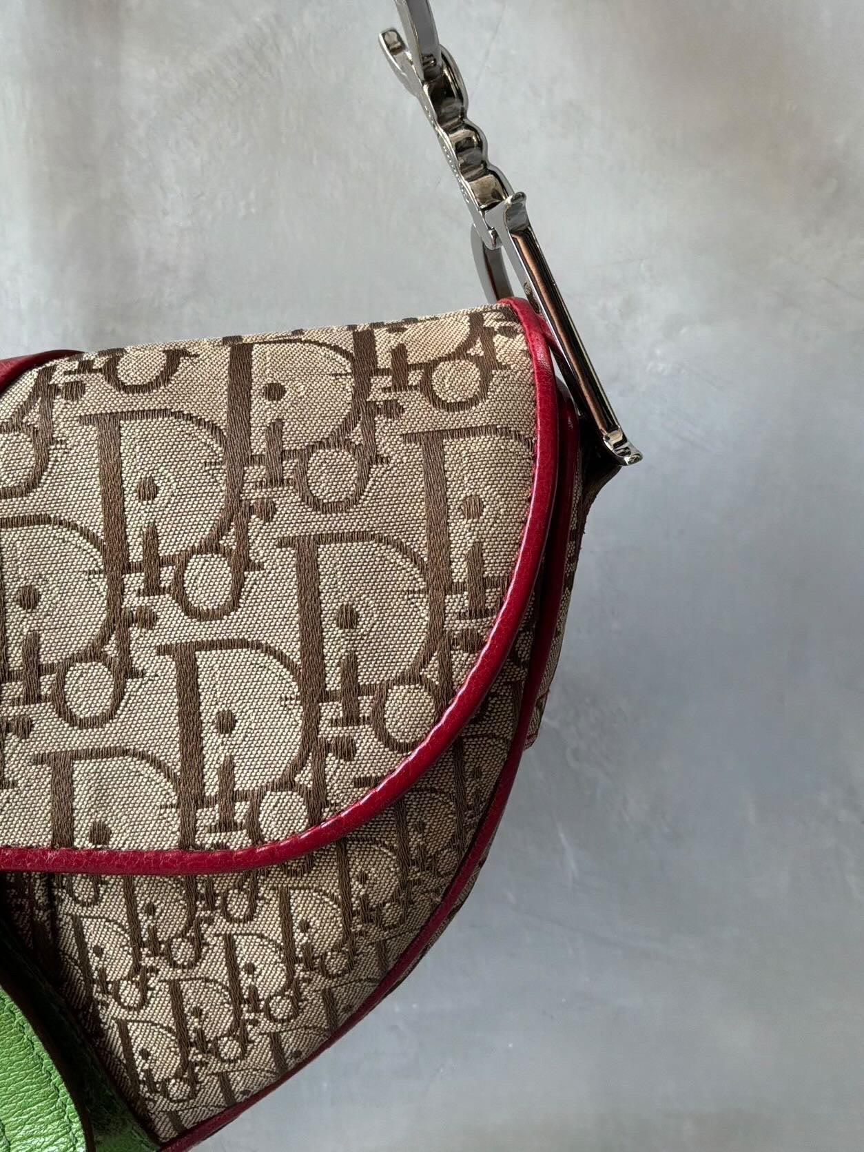 Dior John Galliano Rasta Saddle Bag