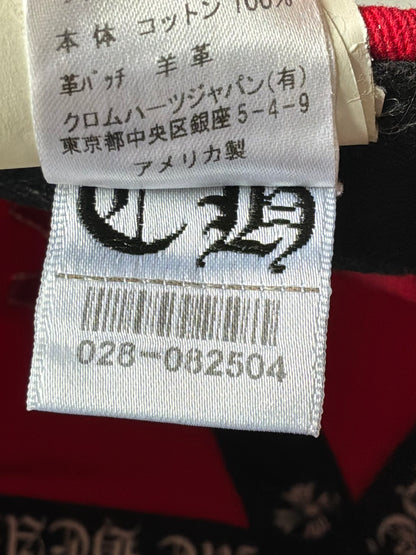 Chrome Hearts Red & White Multipatch Baseball Hat